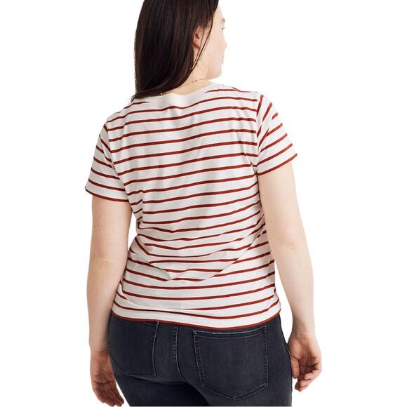 Madewell Northside Vintage Tee in Downing Stripe Women’s Size Large - Picture 2 of 9